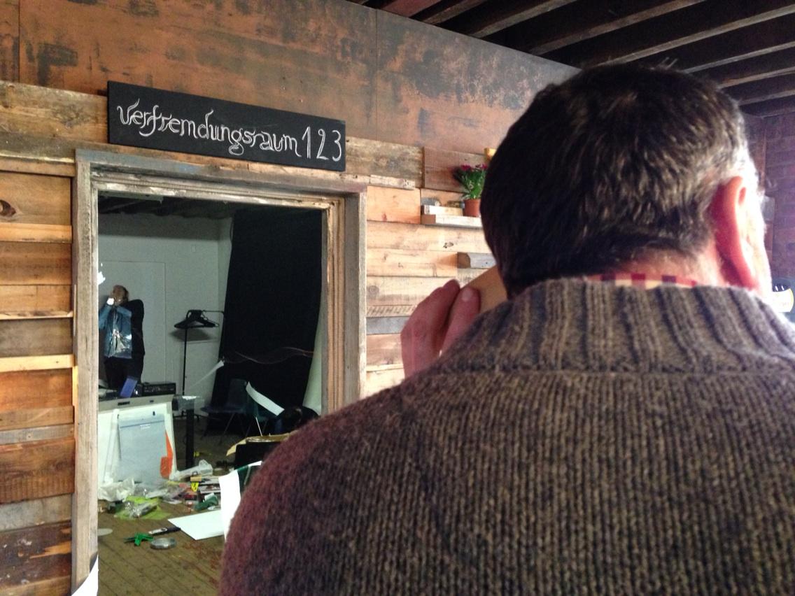 theccprogramme's tweet image. The Circus Project in full swing, Anthony Heywood &amp;amp; @sebastianedge testing the radio signals with wire and paper cups