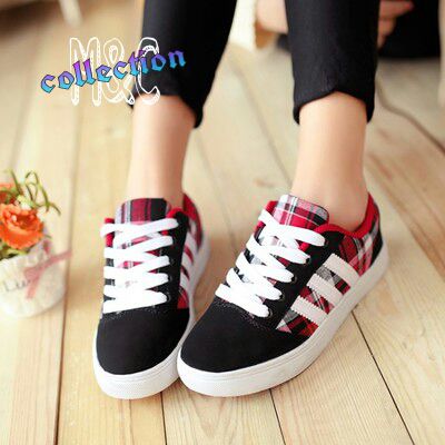 LaviaryShop's tweet photo. Tartan Sneakers, 100rb http://t.co/PUO3CB4uqI