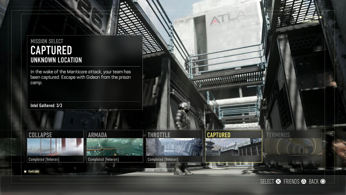 polarkaos's tweet photo. @atviassist this is mission select screen. 1/2 http://t.co/NWiVzzF55R