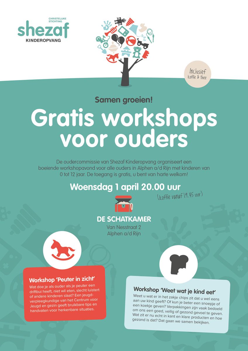 ShezafKO's tweet photo. Volgende week een zeer interessante workshop voor alle ouders in Alphen a/d Rijn... #welkom #gratis #samengroeien http://t.co/5xWgbDJgyi