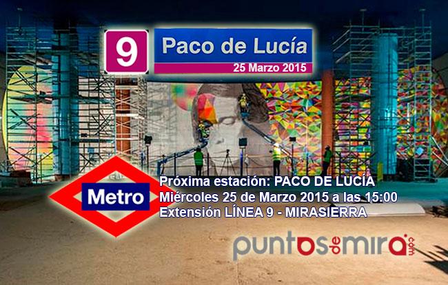 Próxima estación PACO DE LUCÍA #mirasierra #montecarmelo #arroyofresno ¡Enhorabuena! + info: puntosdemira.com/2015/03/25/ape…