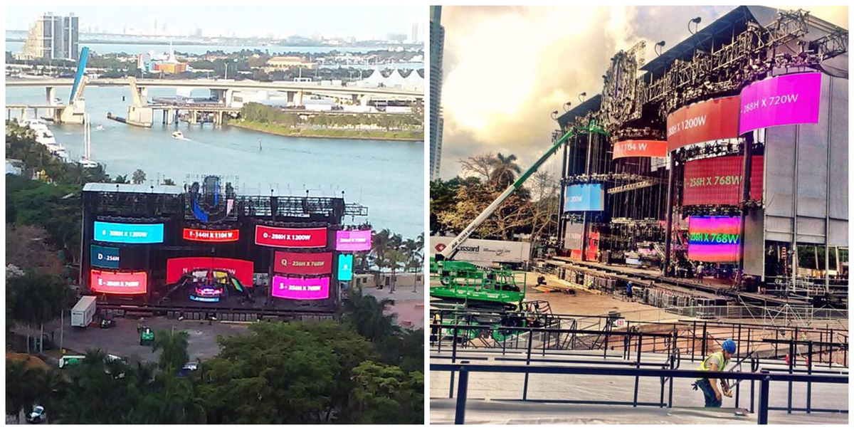 sodancefr's tweet photo. Nouvelle photo du mainstage de l'@ultra 2015 #Ultra2015 #UnderConstruction #Miami http://t.co/2mqTDv0KVJ