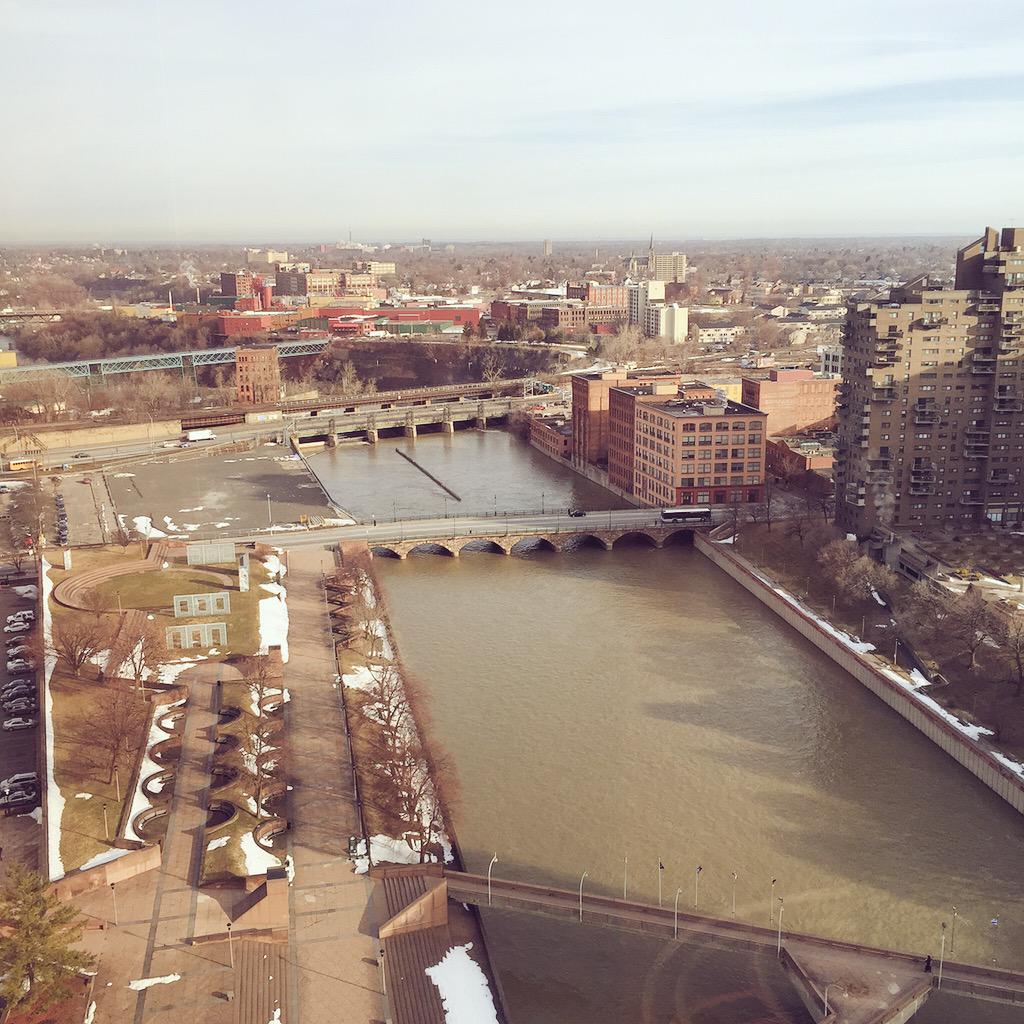 Good morning #ROC from the 19th floor of <a href="/BergmannPC/">Bergmann</a>! #Lecture tonight at Gleason Works!
