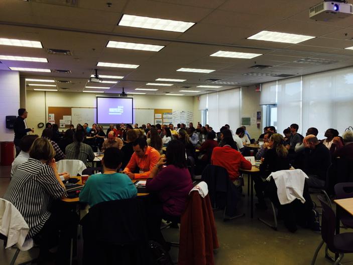 ghp_CSViamonde's tweet photo. En rencontre avec tout le personnel administratif du CSV @CSViamonde Bonne journée de formation! http://t.co/jjT3ytkKpV