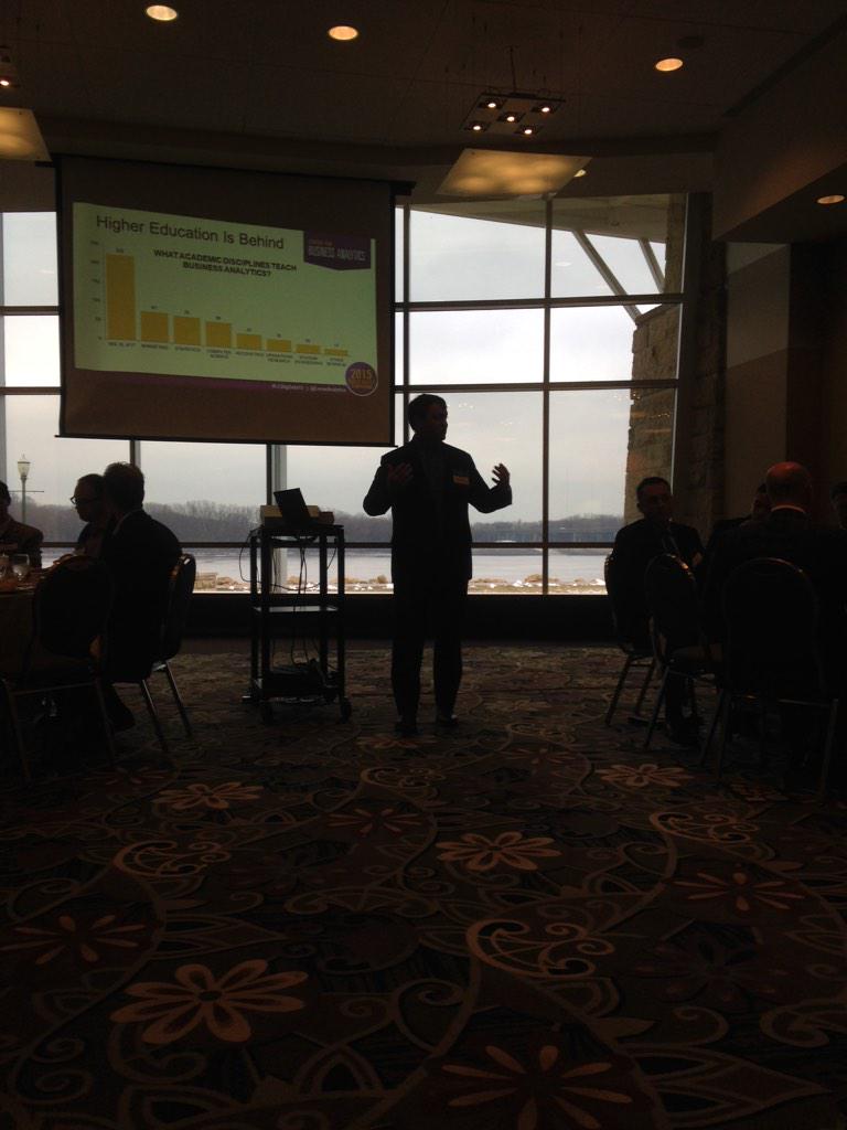 _McCullough_'s tweet image. &quot;Analytics is a management opportunity, and one meant for partnering,&quot; Rich Clayton #LCBigData15