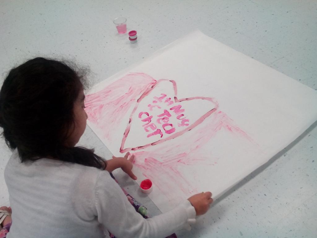 live art work at Talent Day in Music!!! :D