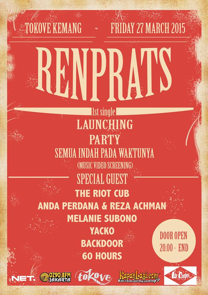 Don't Forget this Friday ! , 1st single Launching Party <a href="/RenPratss/">Reno Pratama</a> at tokove Kemang .