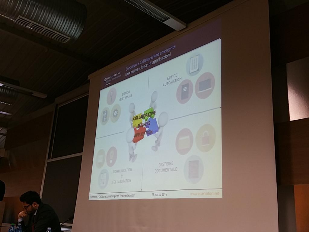 marco_mazzucco's tweet photo. #ocba15 integrazione fra sistemi gestionali, produttività individuale, documentali e collaborazione http://t.co/IlbmV3bDG1