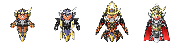 とりあえず並べてみました。
スイカアームズと映画のアームズも一応作るつもりです。 