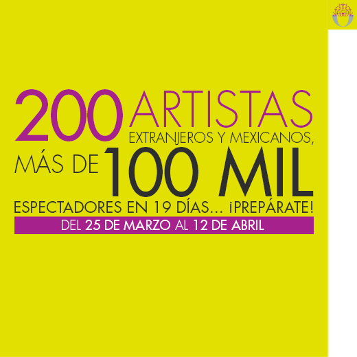 arteycultura's tweet photo. ¡Hoy inicia el @FestivalMexico! No te pierdas de los mejores eventos internacionales en tus vacaciones en la #CDMX http://t.co/AGCqnprGW7