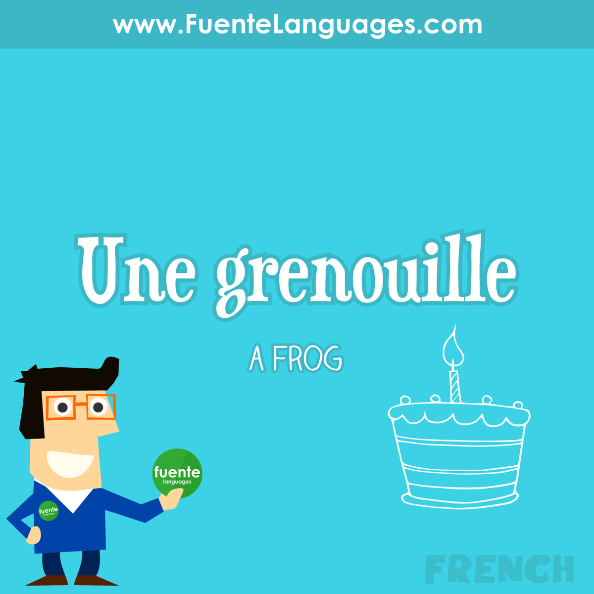 FuenteLanguages's tweet photo. Une grenouille - a frog #French @FuenteLanguages http://t.co/tMZSgN3Ptd