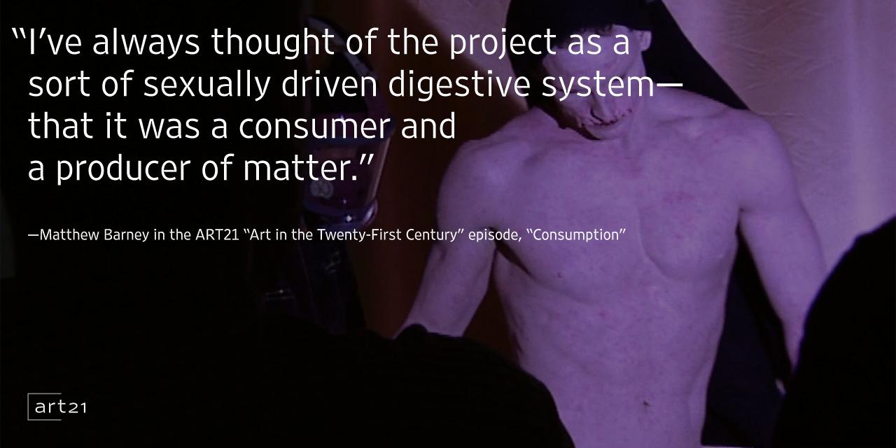 Happy birthday today to Matthew Barney. The artist on \"CREMASTER 3\" at the in 2000  