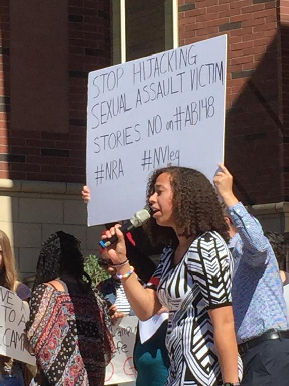 alan_deutschman's tweet photo. So proud of great speakers at UNR rally against #ab148 #nvleg http://t.co/8QUhAUZXbP