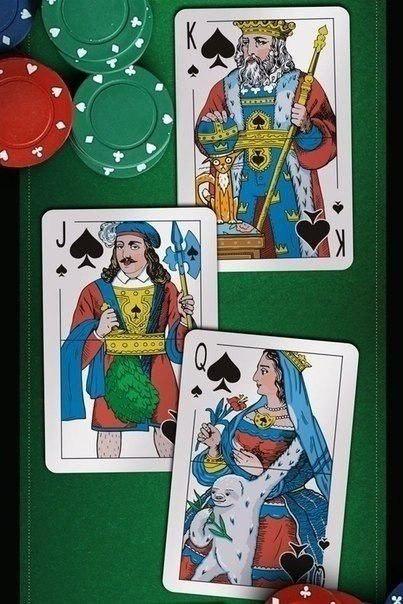 Признайтесь - вы ведь всегда хотели узнать, что у персонажей игральных карт ниже пояса? Вот, смотрите.
