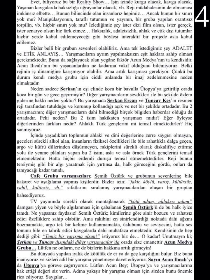 bengu_yeniceri's tweet photo. @acunilicali @acunmedya @Esatyontunc 
Okuyun bunları yanlı yayın yapmayın yeter artık #ütopya #semih http://t.co/fCitQXcc3N"