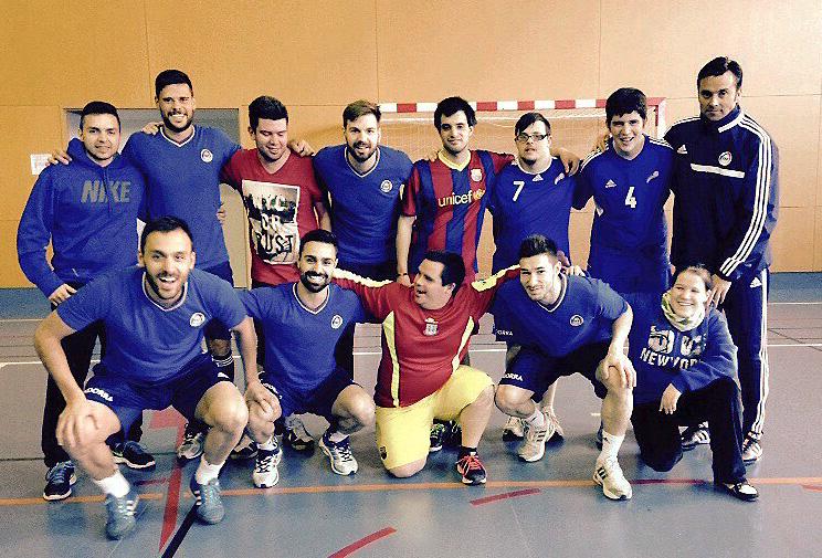 Fedandfut's tweet photo. "Play without borders" Football &amp; Festive Day between Andorra National players and Special Olympics @EuroQualifiers http://t.co/w3hZxHZ1kb