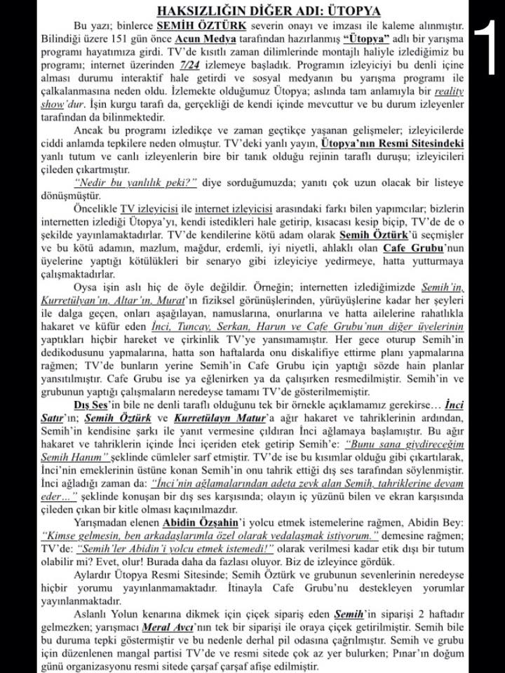 bayramogluaras's tweet photo. Acun Bey, lütfen bu yazıyı okuyun! Sizin için yazıldığı gerçeğiyle... @acunilicali @acunmedya @Acuncom #ütopya http://t.co/fUpJZH3k7X