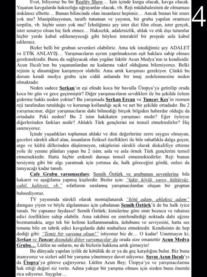 Acun Bey, lütfen bu yazıyı okuyun! Sizin için yazıldığı gerçeğiyle... <a href="/acunilicali/">Acun Ilıcalı</a> <a href="/acunmedya/">ACUNMEDYA</a> @Acuncom #ütopya
