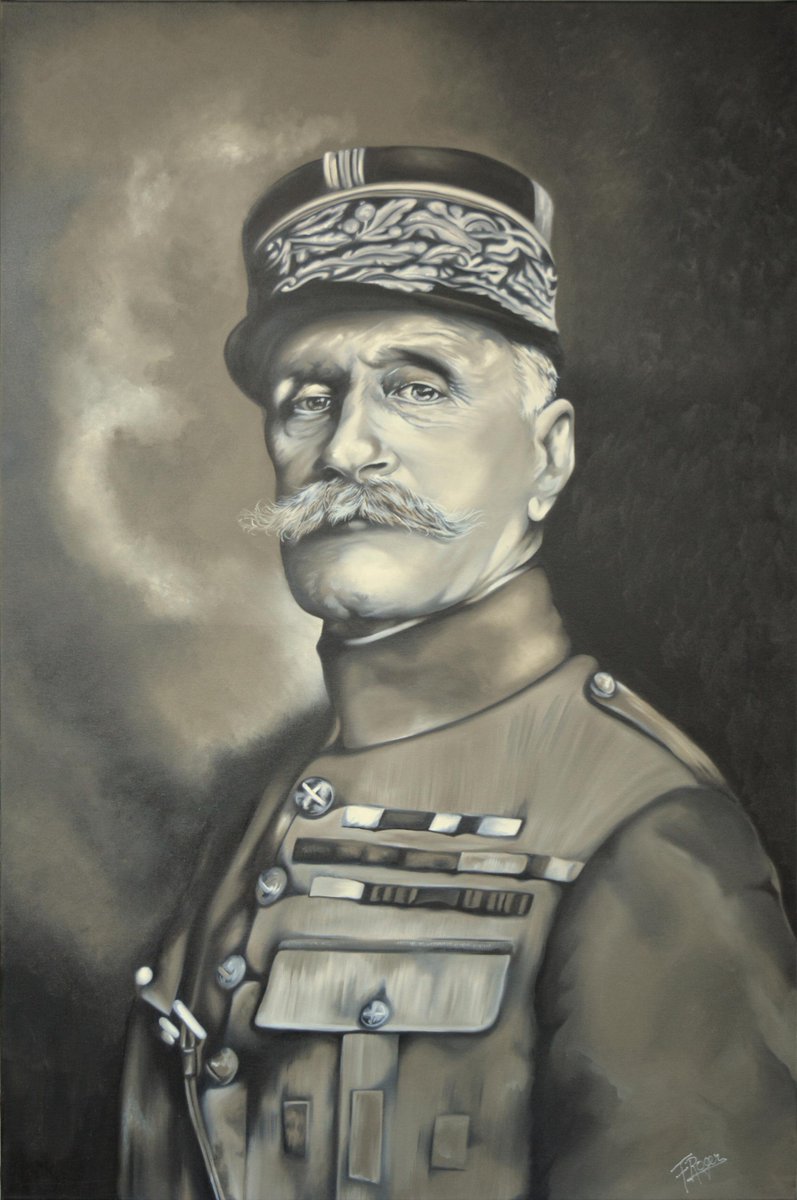 PortraitFusain's tweet photo. "Maréchal de France" 80x120cm @PortraitFusain #Foch #art #portrait #oil http://t.co/nJi8QdtRaa
