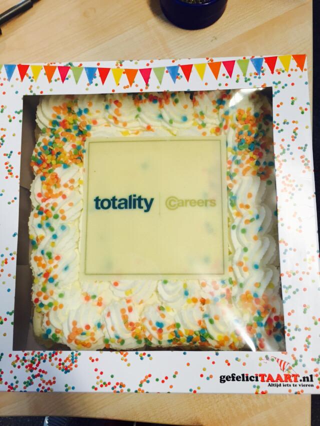 Omdat iedereen wel een taartje lust! Thanks Totality Careers