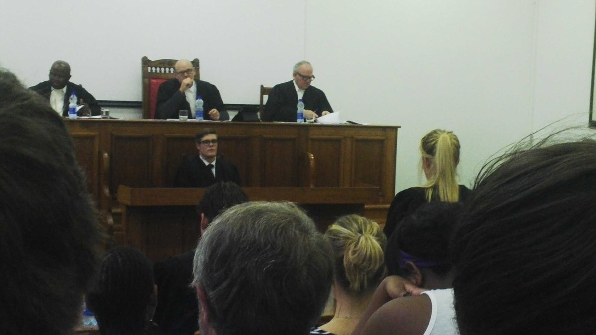 Our amazing President representing in the Moot Final. #proud