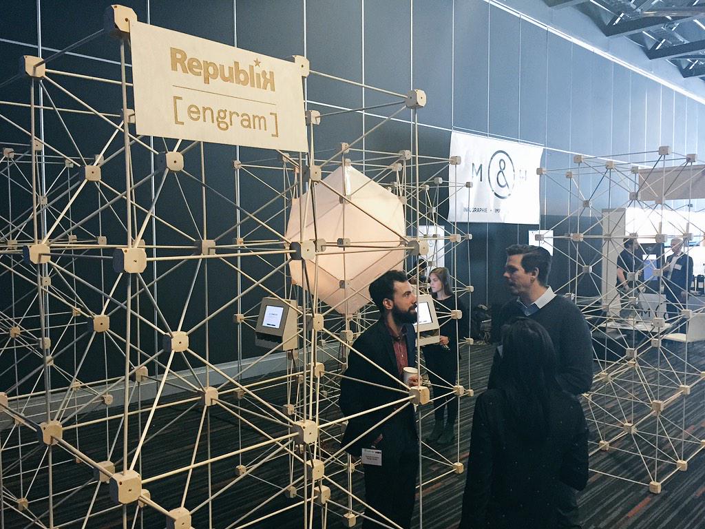 Passez voir la superbe installation @REPUBLIK_ca X <a href="/ENGRAM_co/">ENGRAM</a> et découvrez votre profil d'intérêts! #RDVMarketing
