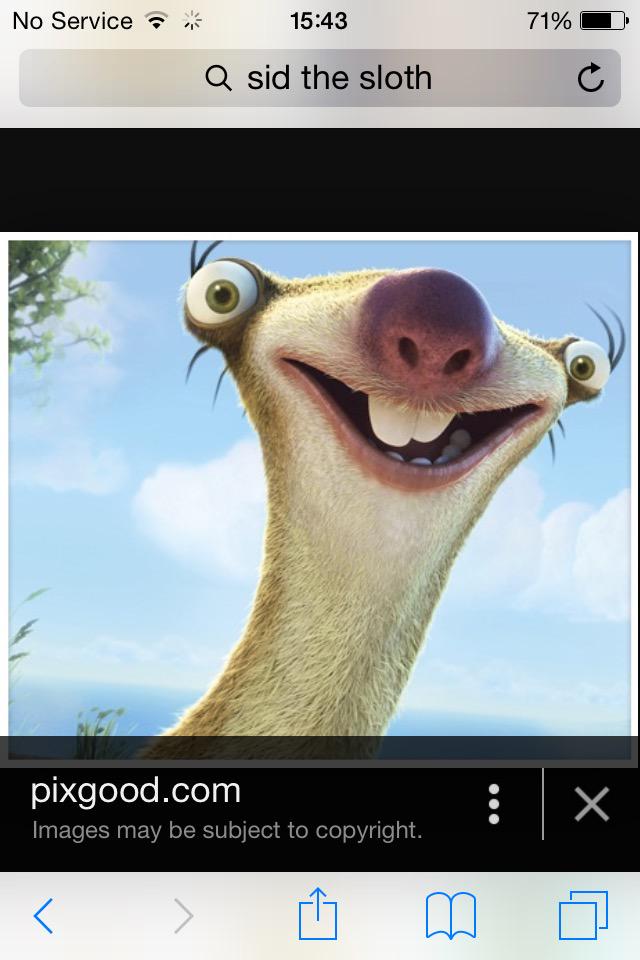 GrayHttp's tweet image. Sid the sloth😘😀😀