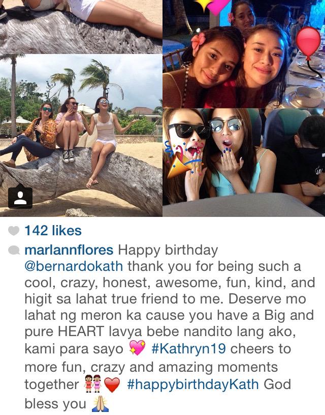 \" Marlann\s touching message for you!   Happy 19th Birthday Kathryn Bernardo 