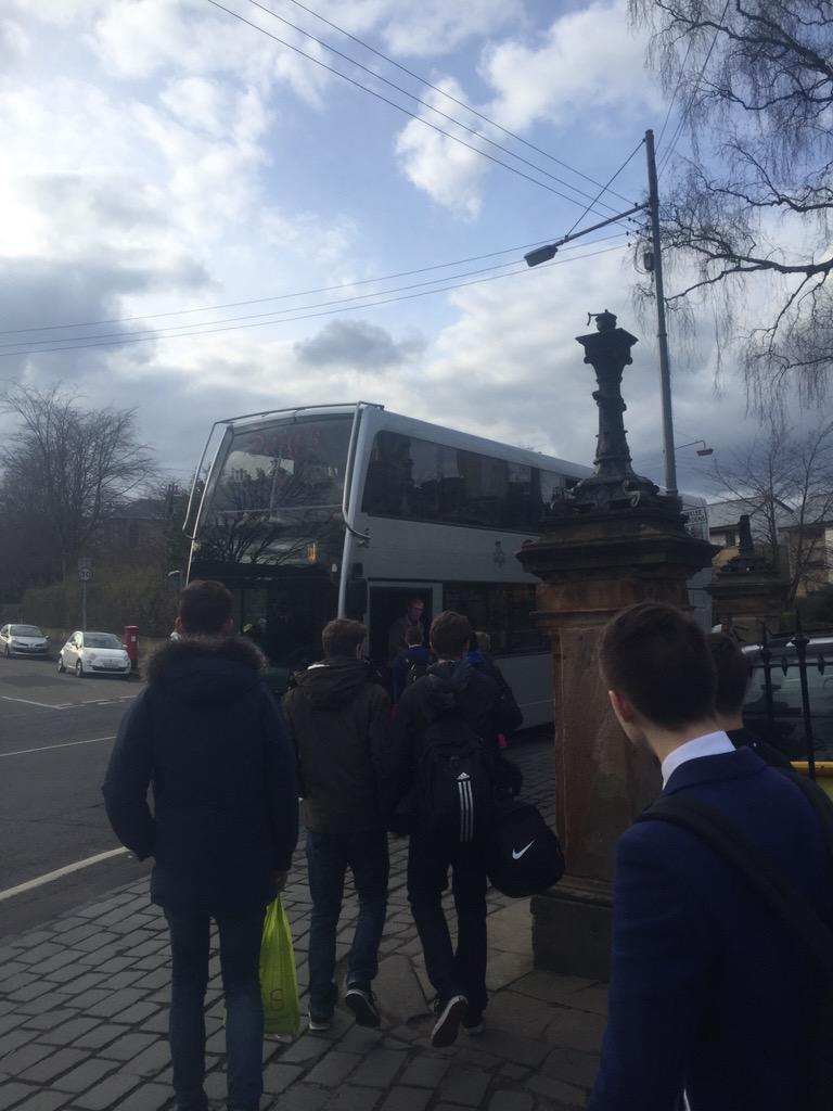 Xv1st's tweet photo. The chariot to convey the ultras has been fired up. Murrayfield awaits. #forzaKA http://t.co/43vAa4orif