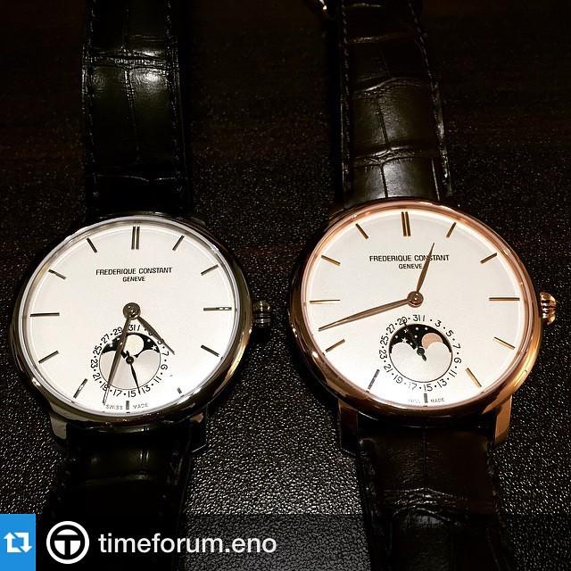 FrederiqueConst's tweet photo. #Repost Thanks @timeforum.eno // A New size variation of FC's popular Slimline Moonphase #frederiqueconstant #sliml… http://t.co/wYTpj4PGZN