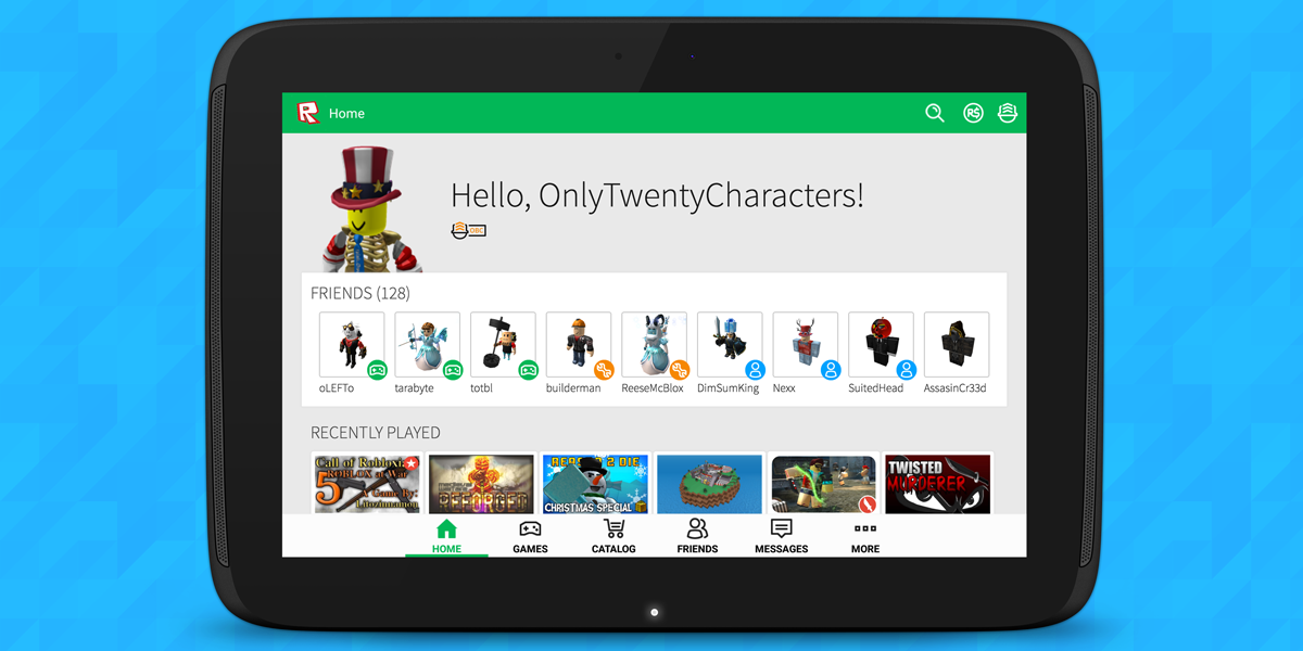 Roblox On Twitter The Updated Roblox Android App Looks Better Than Ever Available Now In The Google Play Store Http T Co 9atnhshg5h Http T Co Nzvy8yzaw3