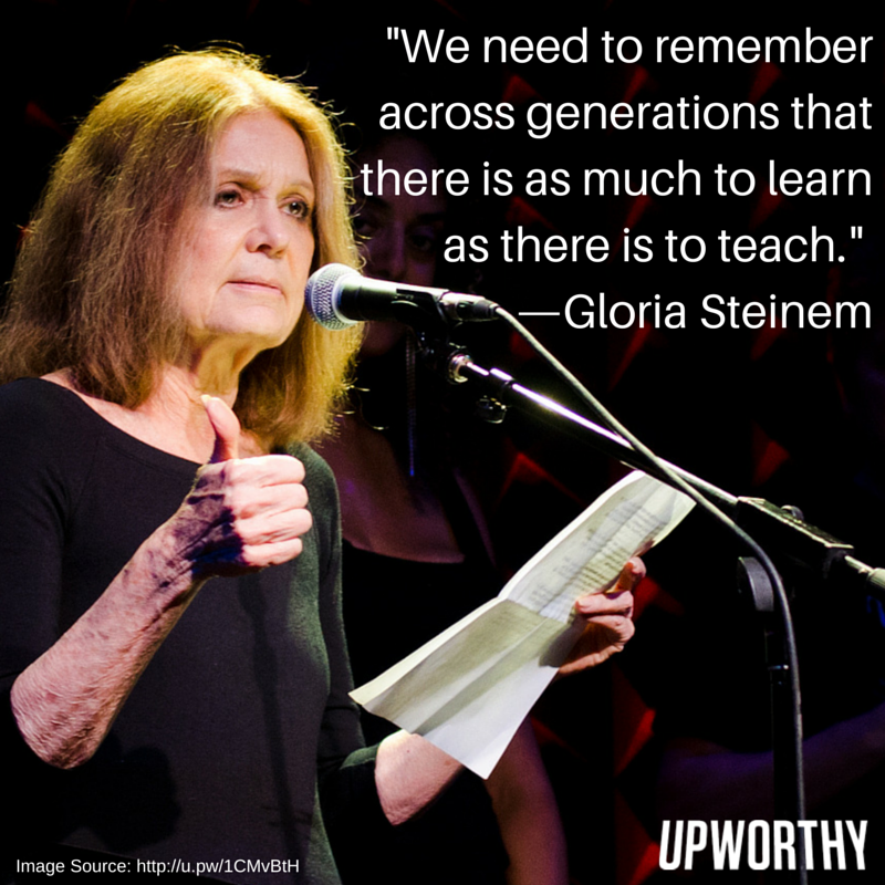 Upworthy
Happy birthday, Gloria Steinem! *She\s right, the more you learn the more you see how much you don\t know. 