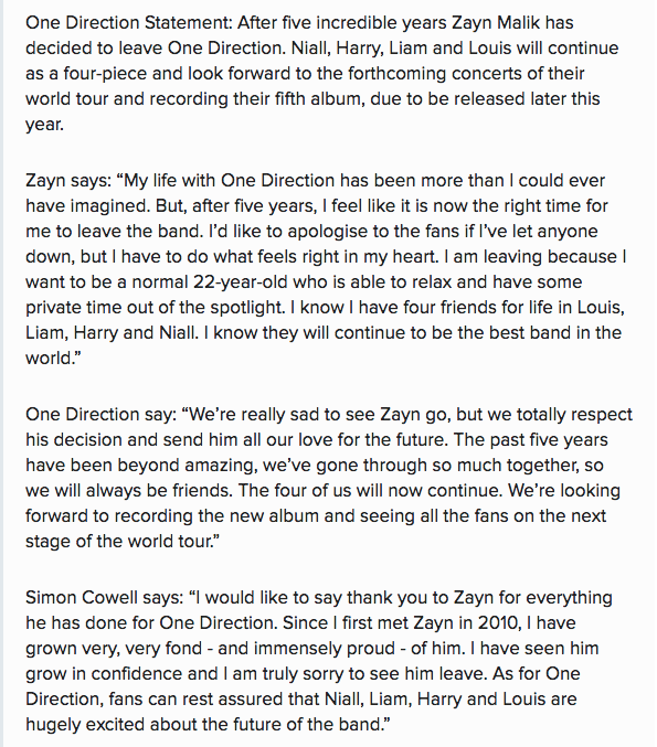 5 paragraph essay about one direction