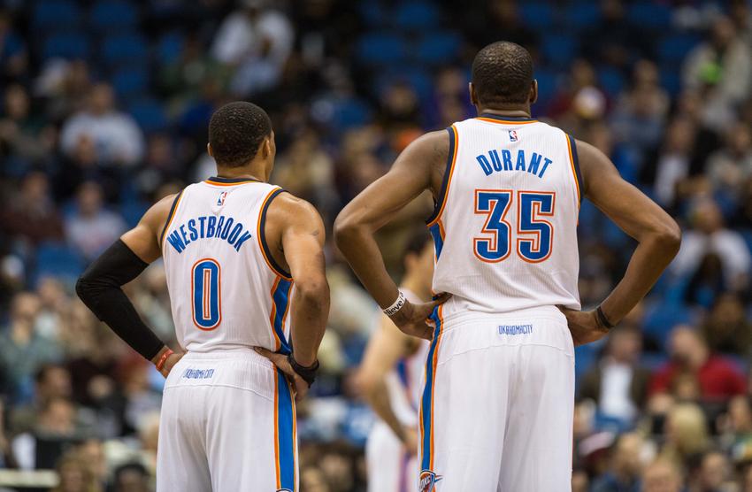 Should the Thunder trade Kevin Durant and go all-in on Russell Westbrook? (@mikedyce/Twitter)