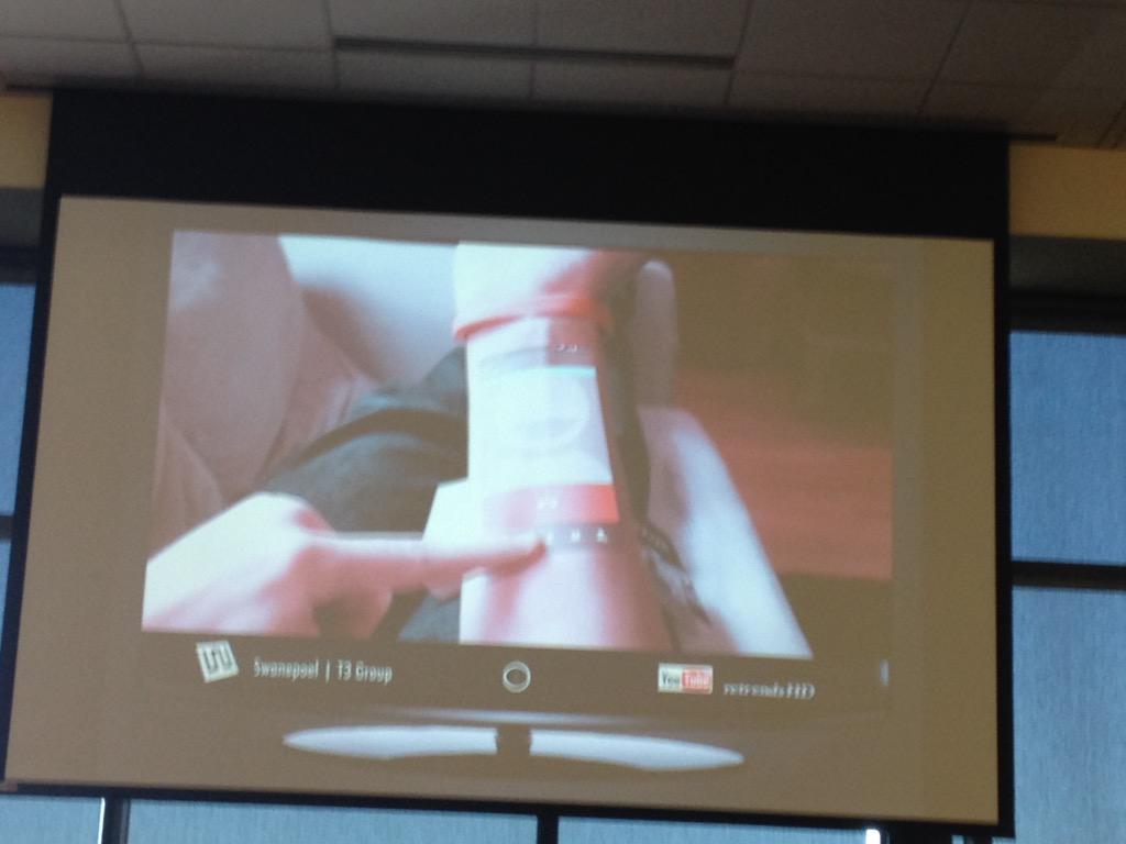 FromCopa's tweet image. Exciting technology &amp;amp; possibilities for #austinrealestate &amp;amp; clients. Amazing #screenprojection on arm