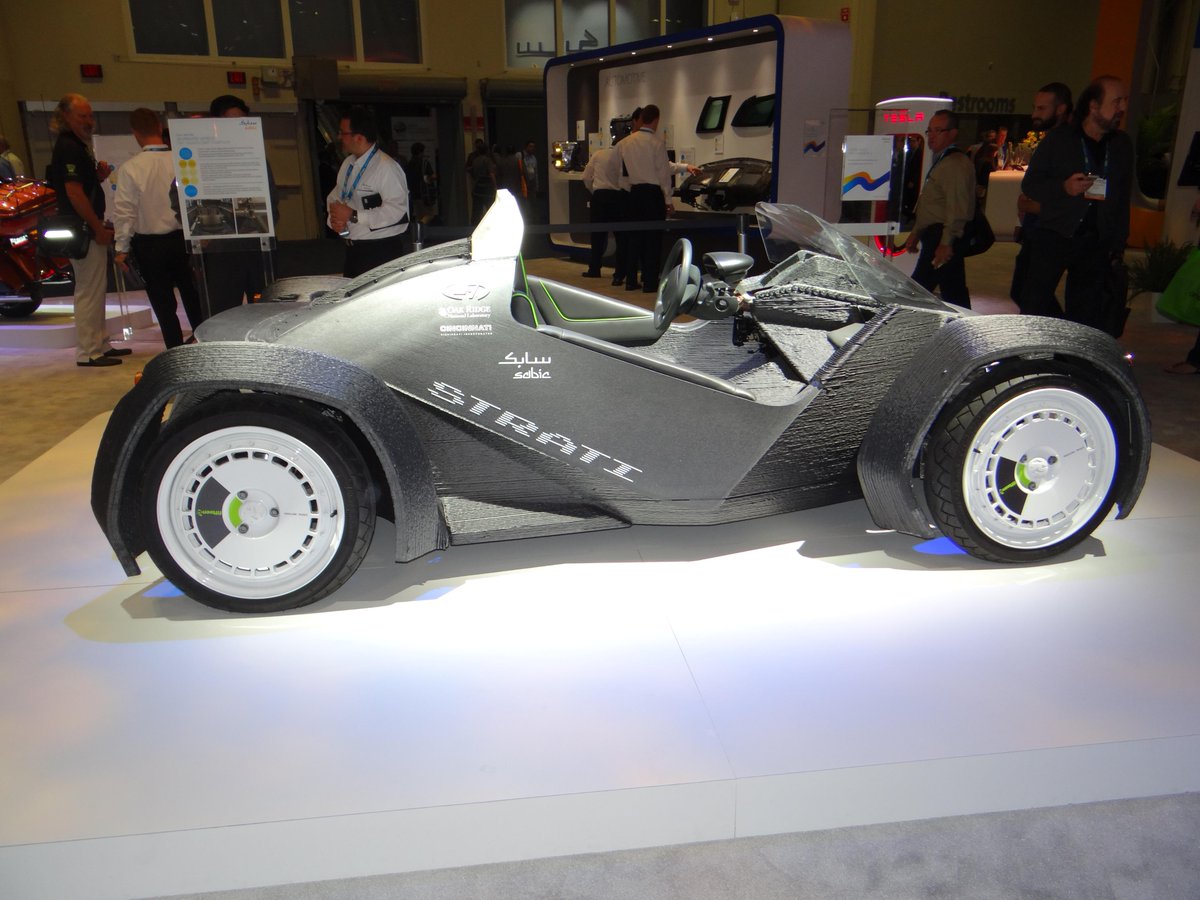 This is the coolest 3D printed car #NPE2015 #plastics #plasticsmanufacturing