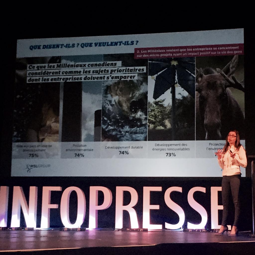 Enjeux prioritaires des #millenials canadiens: #Environnement #RDVMarketing