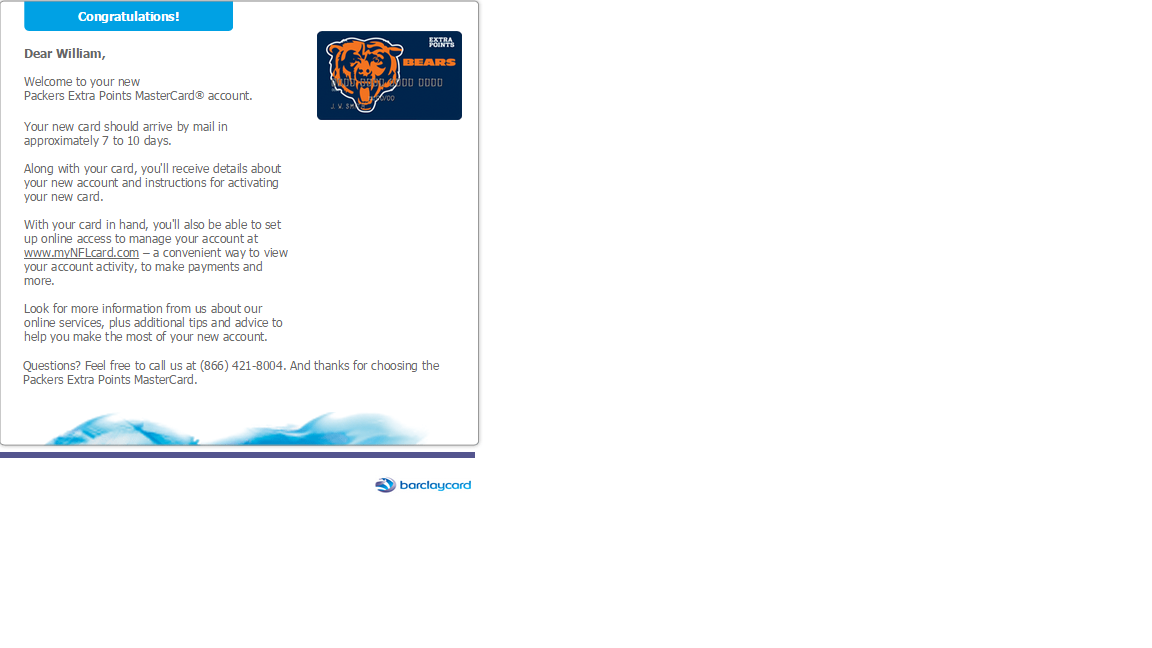 willystyle8's tweet photo. @AskBCUS How do you explain this? I ordered a Packers card... Received a Bears card. #Barclay http://t.co/fJ7agCR5H9