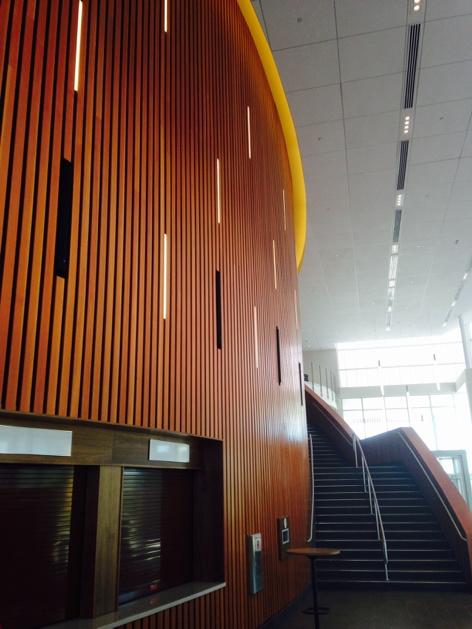 ertlighting's tweet image. Austin ISD PAC Lobby (1)