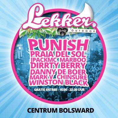 5 april is het zover! #lekkeroutdoor 16:00-22:30 #bolsward <a href="/DJPunishNL/">DJ PUNISH</a> <a href="/mvdwmark/">MARK_V</a> <a href="/WinstonBlack_/">Wiebe Auke</a> @MHBShowtechniek