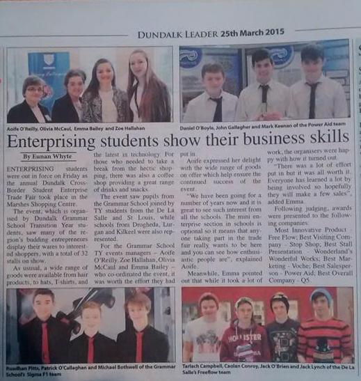 sigma_f1's tweet photo. Sigma F1 are in this weeks Dundalk Democrat! We had a great day at The Marshes Trade Fair last Friday. http://t.co/A3Ryy4Ovcz