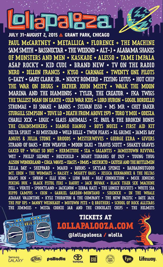 LOLLAPALOOZA 2015 (31 de julio - 2 de agosto 2015, Chicago) CA9zZ-JUgAAvvg6