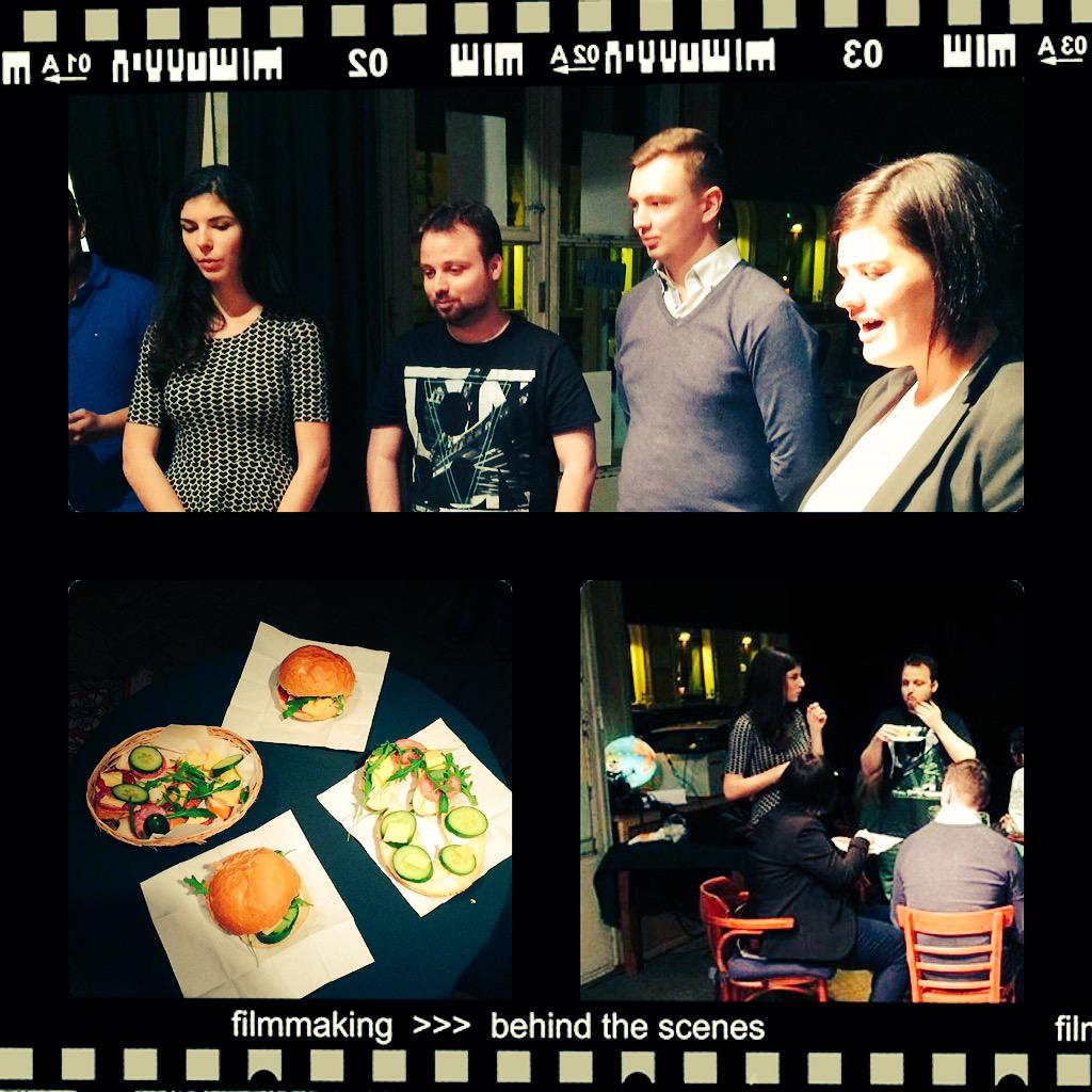 Copodium's tweet photo. Az első Pitch 😊 "minden startupos lakjon jól" #Copodium #!gen http://t.co/Ek9k3y5Ywu