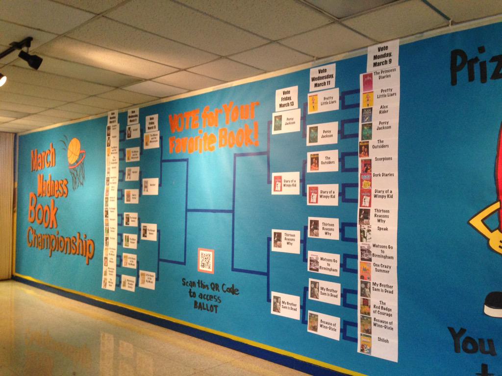 lynn_moody's tweet photo. β@TinaMashburn: March Madness Book Championship at Erwin Middle @ErwinMiddle #rssmiddle http://t.co/Nxqz092hrcβ
