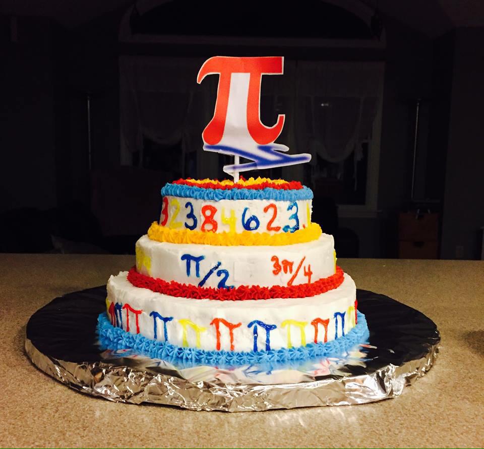 danicamckellar's tweet photo. Impressive! RT @Stiles_Dub: @danicamckellar #HappyPiDay my amazing cousin made this #PiCake http://t.co/wBQrh00Jwi #PiDayoftheCentury