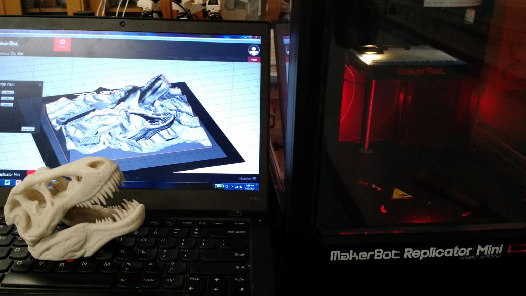 ktvance's tweet image. 3D printer adding to our fossil investigations! #egrms #3dprinting #mssciencechat #fossils