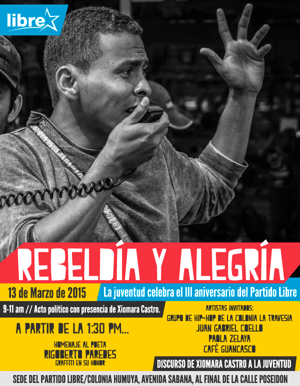 juventud_jnd's tweet photo. En unos momentos iniciará la jornada juvenil en la celebración del tercer aniversario del @PartidoLibreHN. http://t.co/motOIA3far