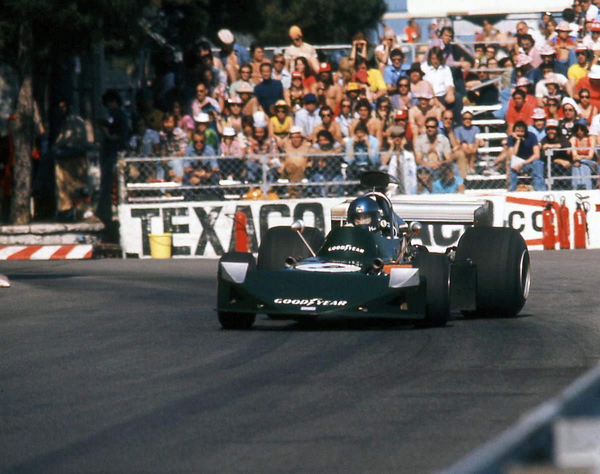 Stuart_Dent's tweet photo. Hans Stuck clearly had no intention of driving his March conservatively in his first Monaco GP, '74! 😃
#F1 #Hanschen http://t.co/hMcdbwfkNZ