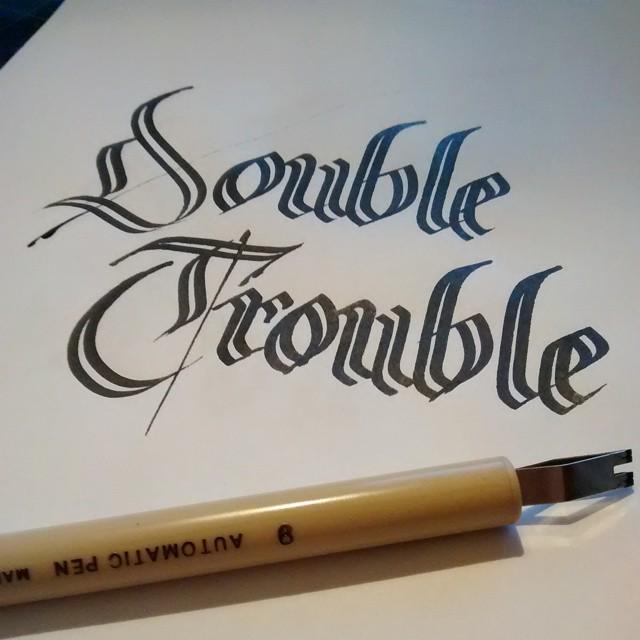 Druthersco's tweet image. #awesome new #automaticpen #calligraphy #calligritype #blackletter #gothic #fraktur #ligaturecollective #thedailyty…