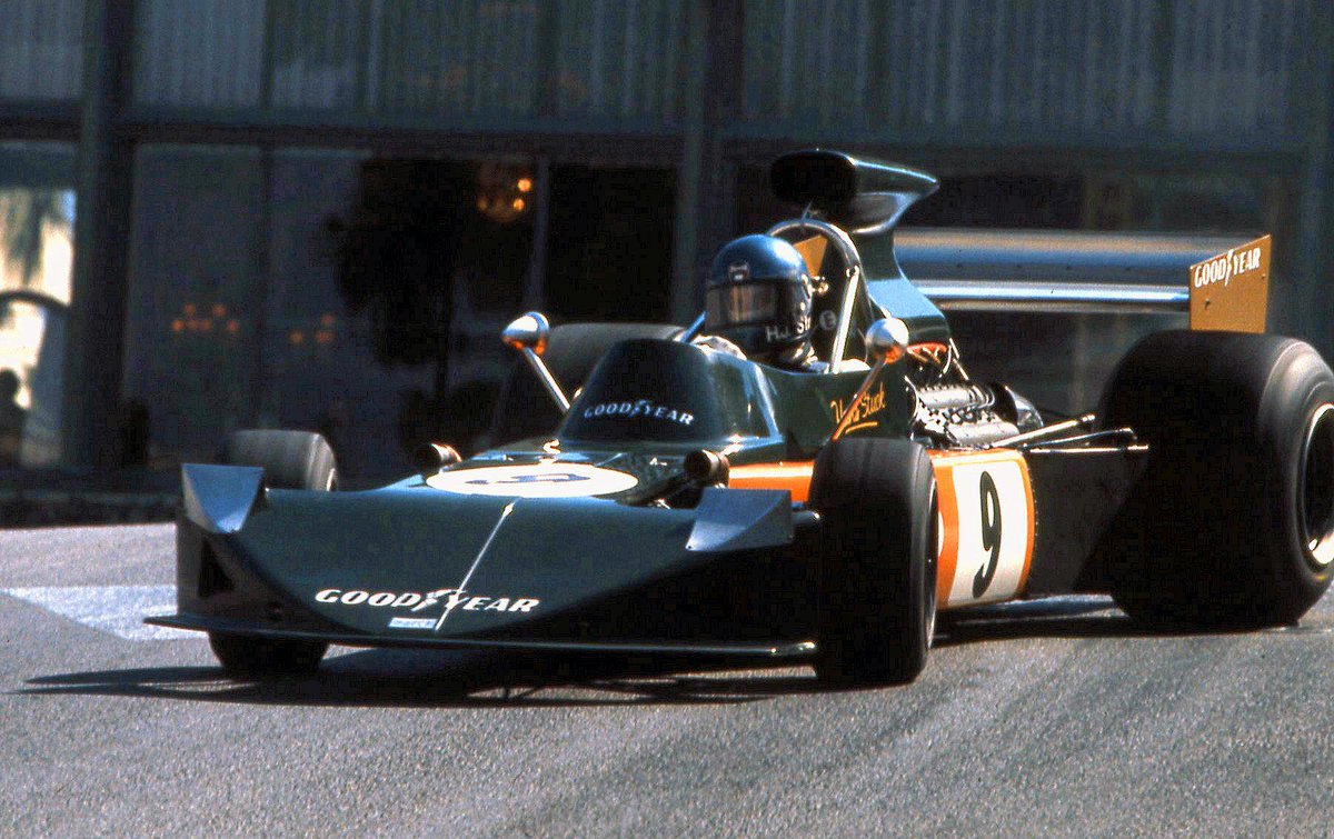 Stuart_Dent's tweet photo. Hans Stuck clearly had no intention of driving his March conservatively in his first Monaco GP, '74! 😃
#F1 #Hanschen http://t.co/hMcdbwfkNZ